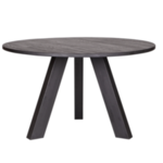Eettafel WOOOD, Rhonda | 130 cm, Zwart
